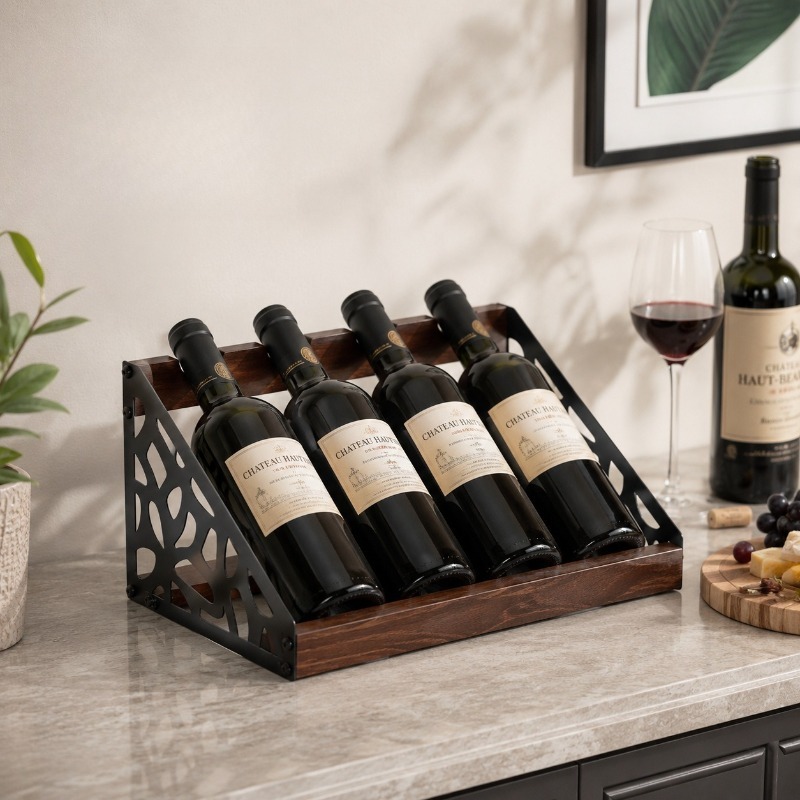 Home Bar Wooden Wine Rack Wine - Home Bar Shelf ulasan dan harga
