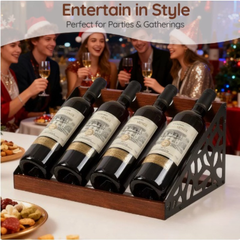 Home Bar Wooden Wine Rack Wine - Home Bar Shelf ulasan dan harga