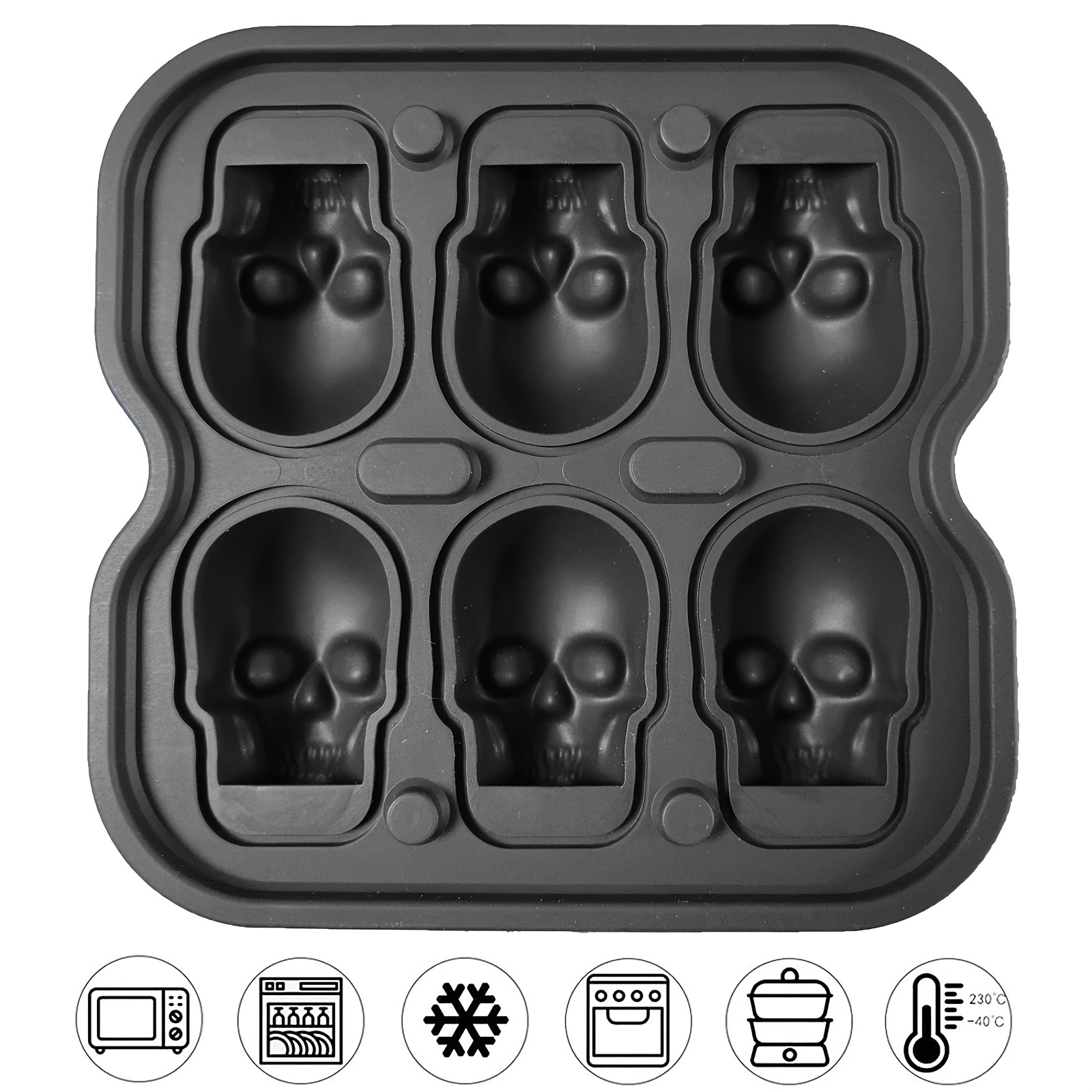 4-6 cells Skull Ice Ball Mold- - Ice Mold Sphere ulasan dan harga