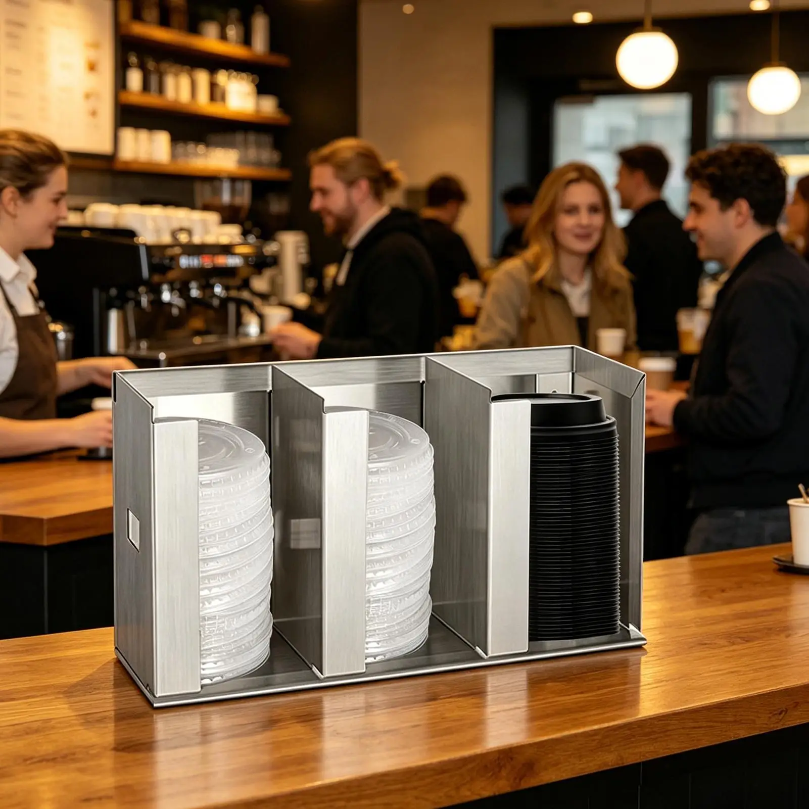 Cup And Lid Organizer Dispense - Home Bar And Coffee ulasan dan harga