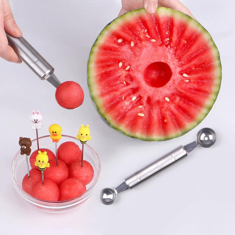 Fruit Scoop Dual-head Fruit B - Ice Pick Pick ulasan dan harga