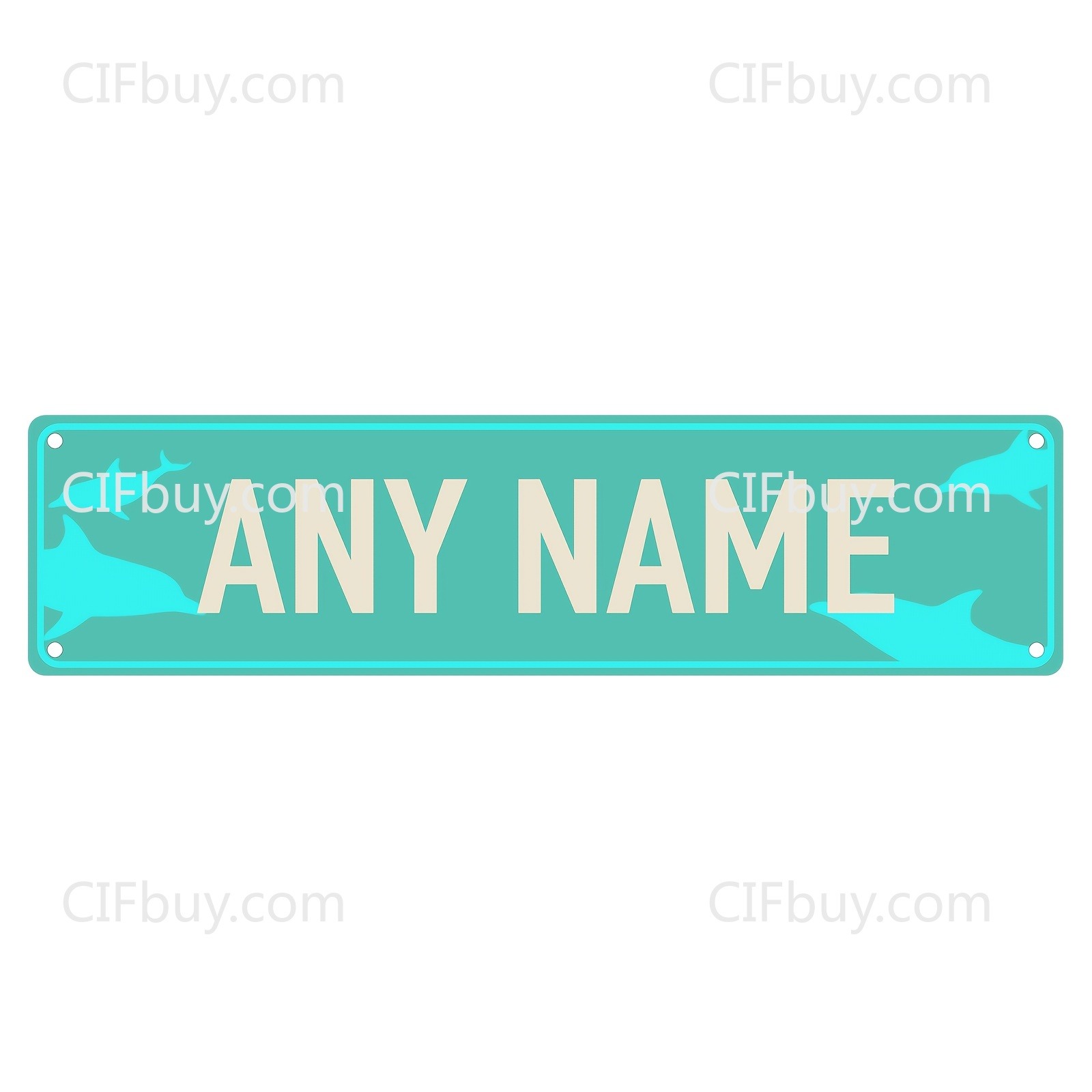 Personalized 2D Dolphin Metal  - Home Bar Signs ulasan dan harga