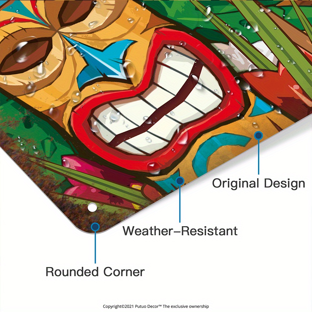 Custom  Decor Tiki Bar Sign, P - Home Bar Accessories ulasan dan harga