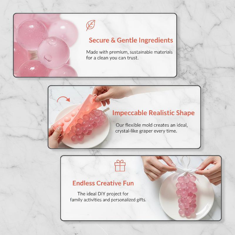 Silicone Grape Ball Molds Easy - Ice Mold Sphere ulasan dan harga