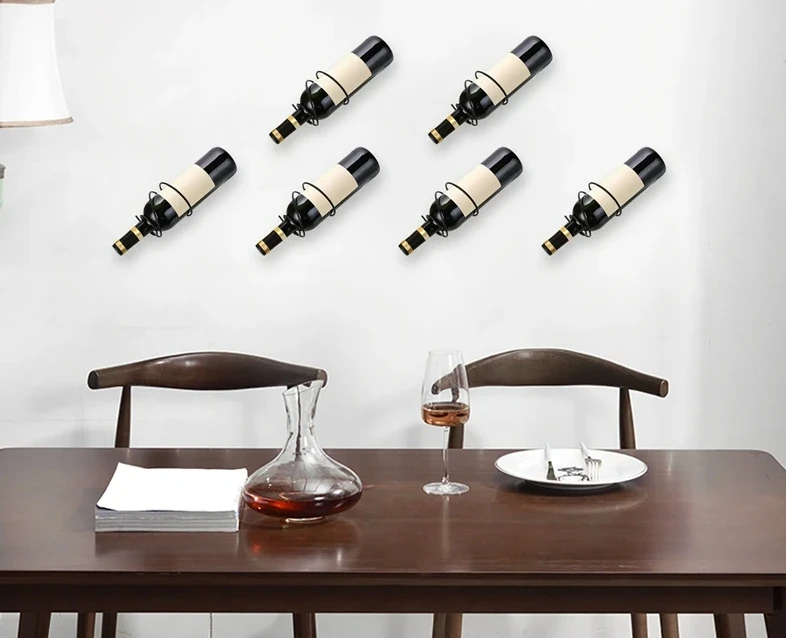 Pack Of 6 Wall Mounted Wine Ra - Home Bar Setup ulasan dan harga