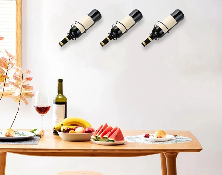 Pack Of 6 Wall Mounted Wine Ra - Home Bar Setup ulasan dan harga