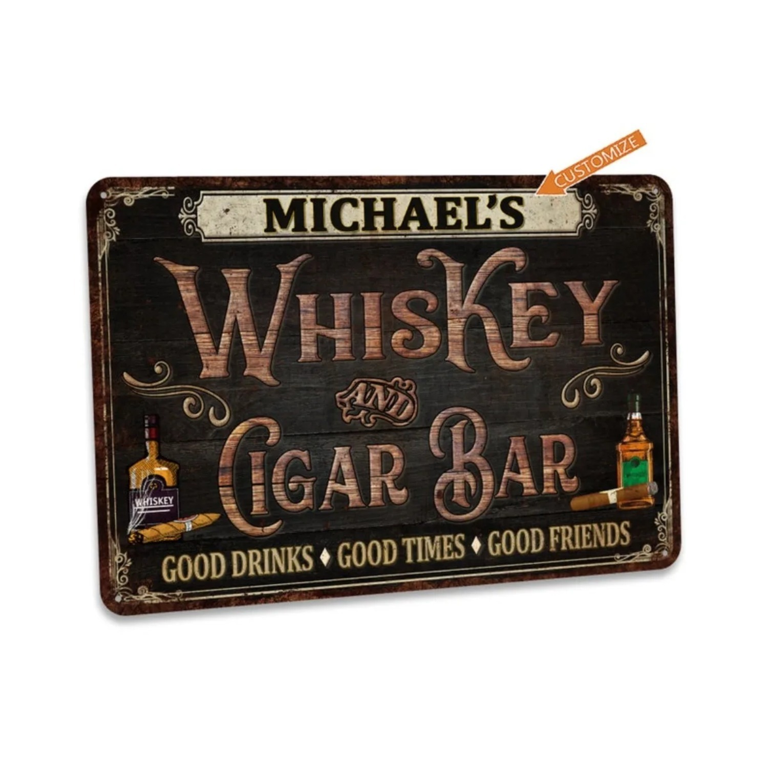 Custom Personalized Vintage Wh - Home Bar Signs ulasan dan harga