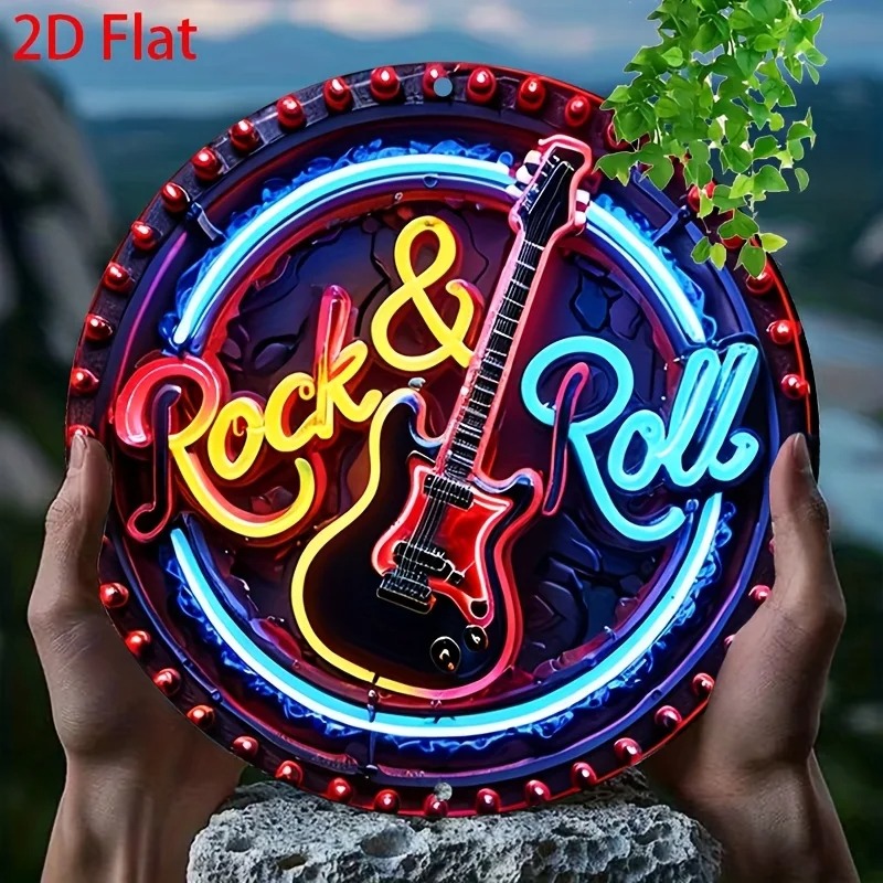 A Vintage Rock Neon Sign, 2Dfl - Home Bar Accessories ulasan dan harga