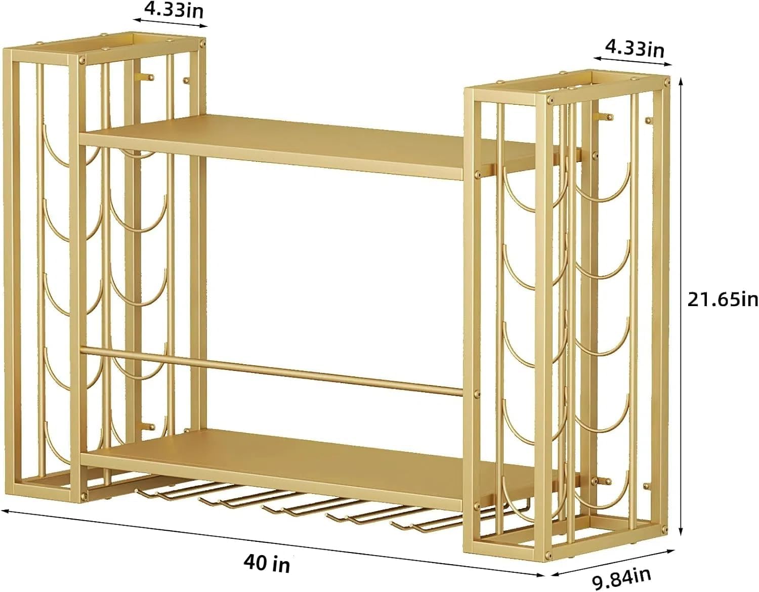 Wall Mounted Wine Rack, Wine R - Home Bar Shelf ulasan dan harga
